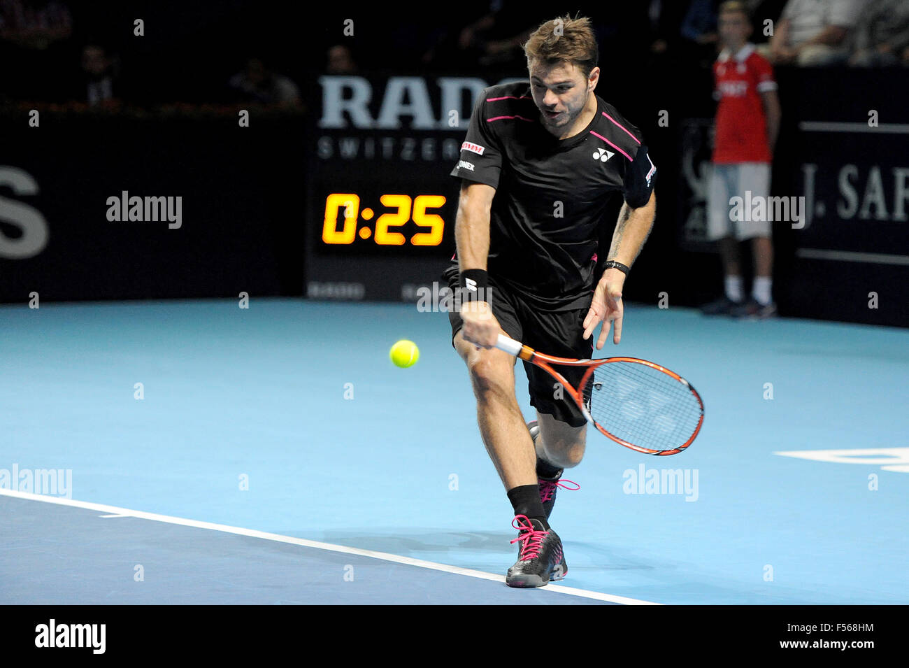 Basel, Switzerland. 28th Oct, 2015. Basel Swiss Indoor Tennis