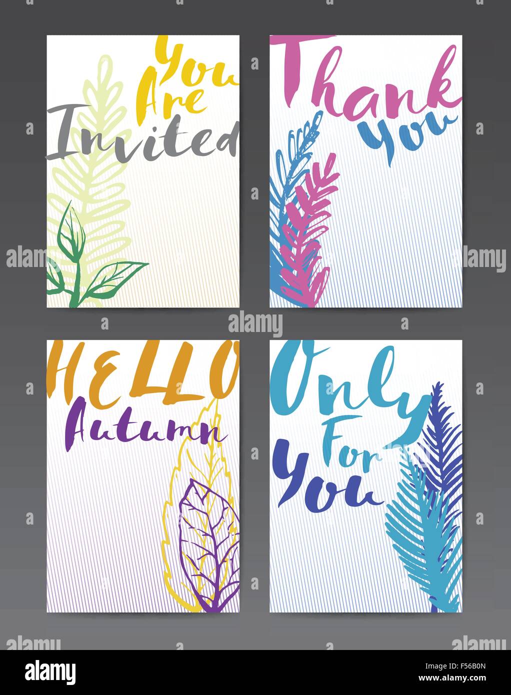 Fun Postcard Samples Hand drawn funny postcards Stock Vector Image & Art - Alamy