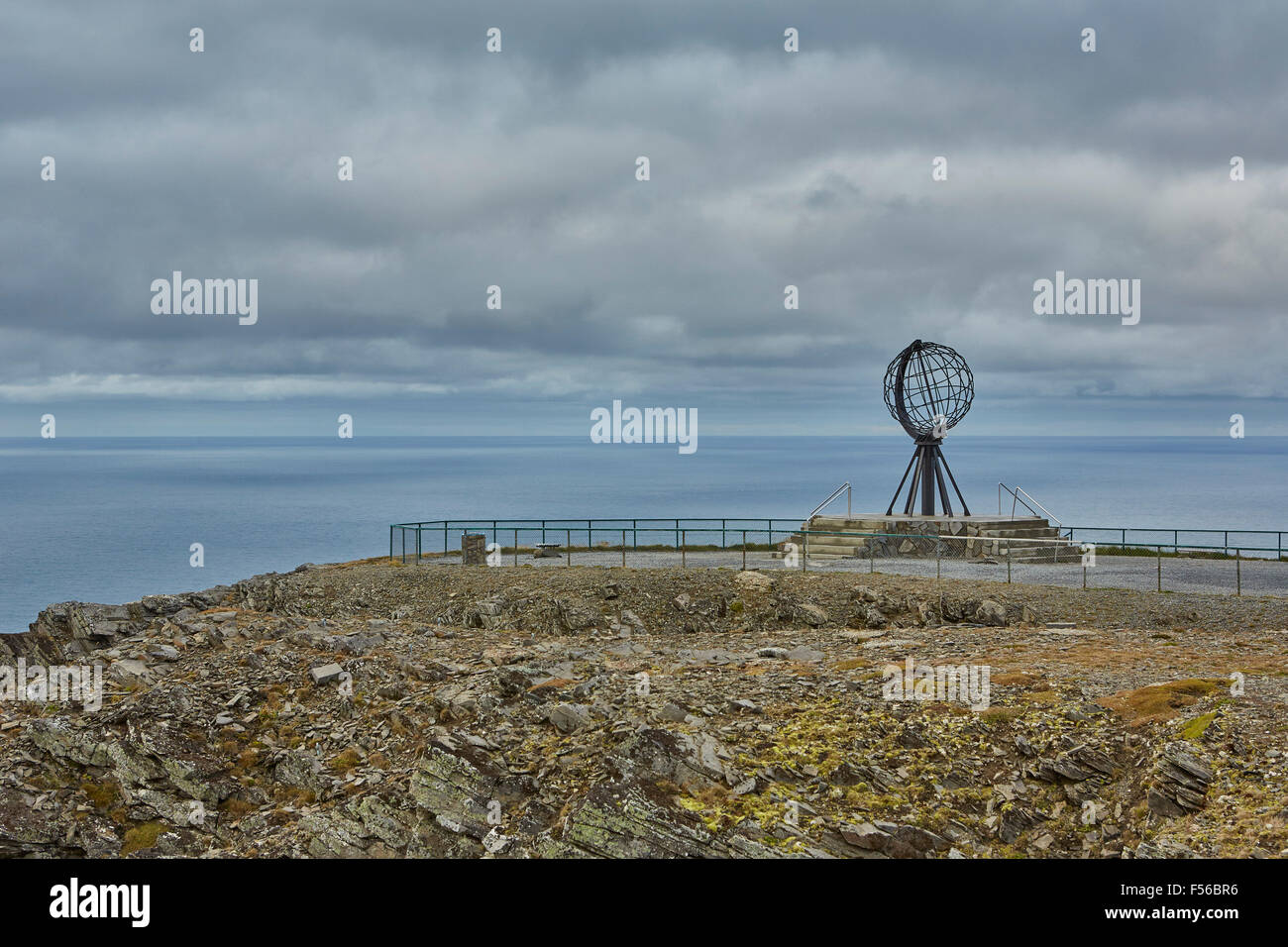 The North Cape (Nordkapp), Looking North Towards The Pole. Stock Photo