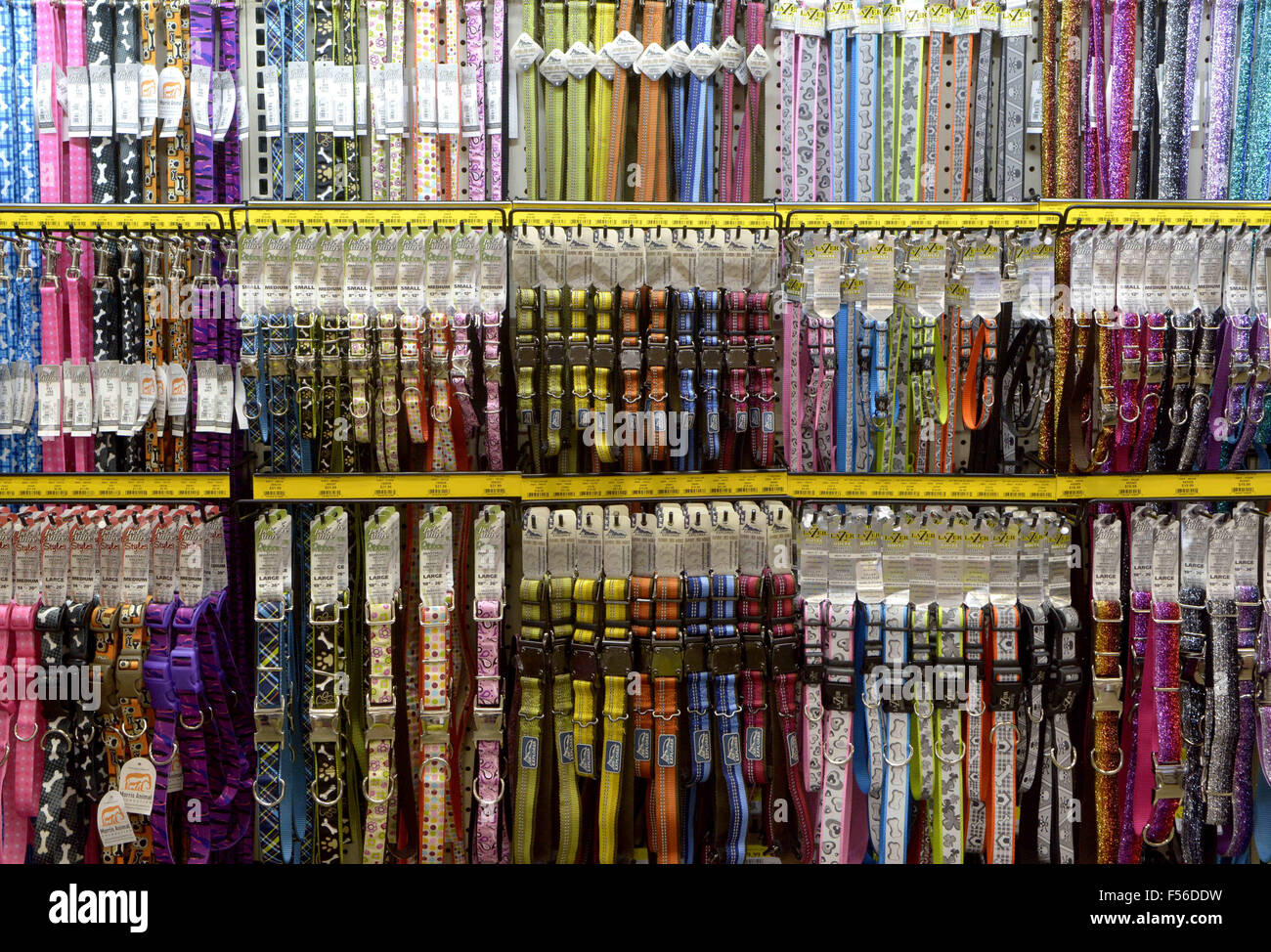 Usa. 28th Oct, 2015. BUSINESS &ndash; A large variety of pet collars 