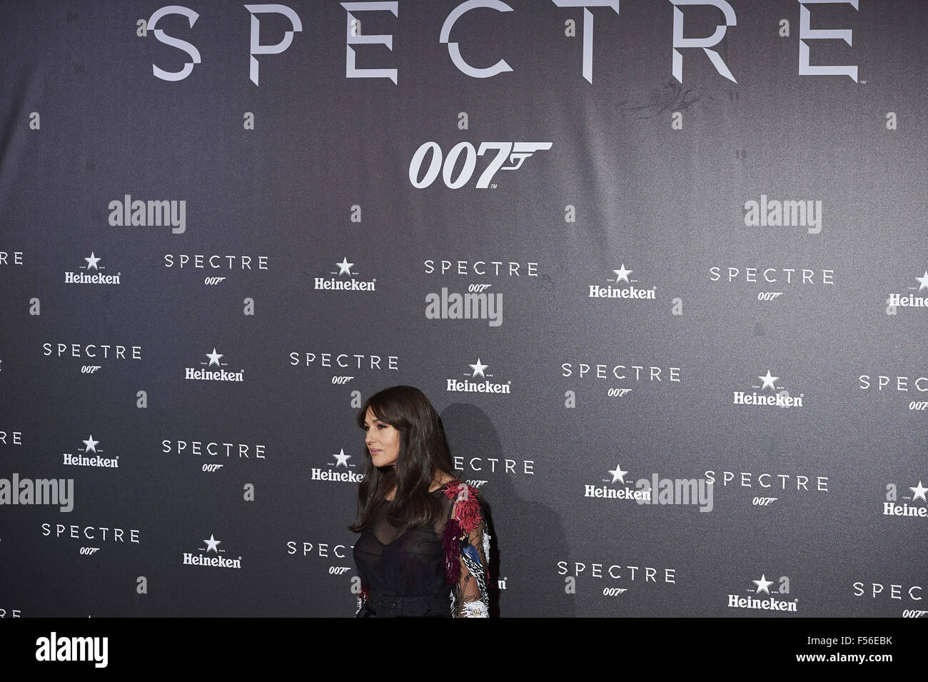 Madrid, Spain. 28th Oct, 2015. Actress Monica Bellucci attended 'Spectre' film premiere at Royal Theater on October 28, 2015 in Madrid Credit:  Jack Abuin/ZUMA Wire/Alamy Live News Stock Photo