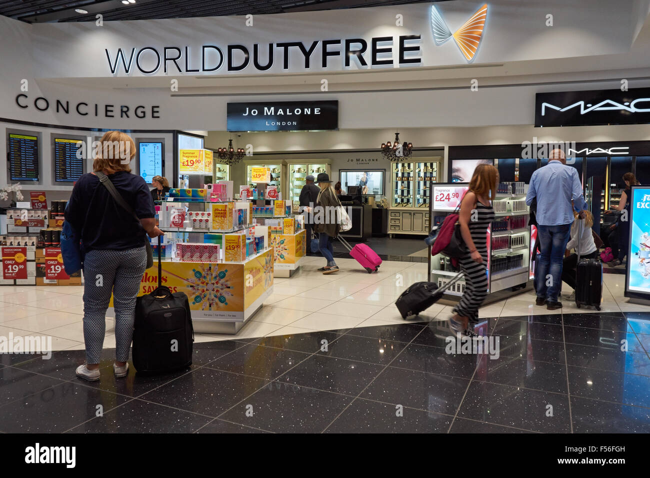 World Duty Free shop at London Stansted Airport Essex England United Kingdom UK Stock Photo Alamy