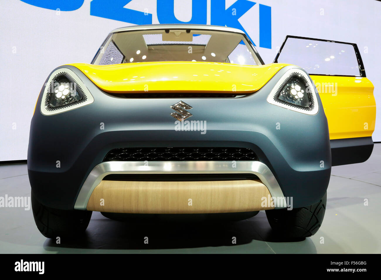 The new SUZUKI MIGHTY DECK car on display during the 44th Tokyo Motor Show 2015 in Tokyo Big Sight on October 28, 2015, Tokyo, Japan. The Show will be open to the public from October 30 to November 8. Credit:  Rodrigo Reyes Marin/AFLO/Alamy Live News Stock Photo