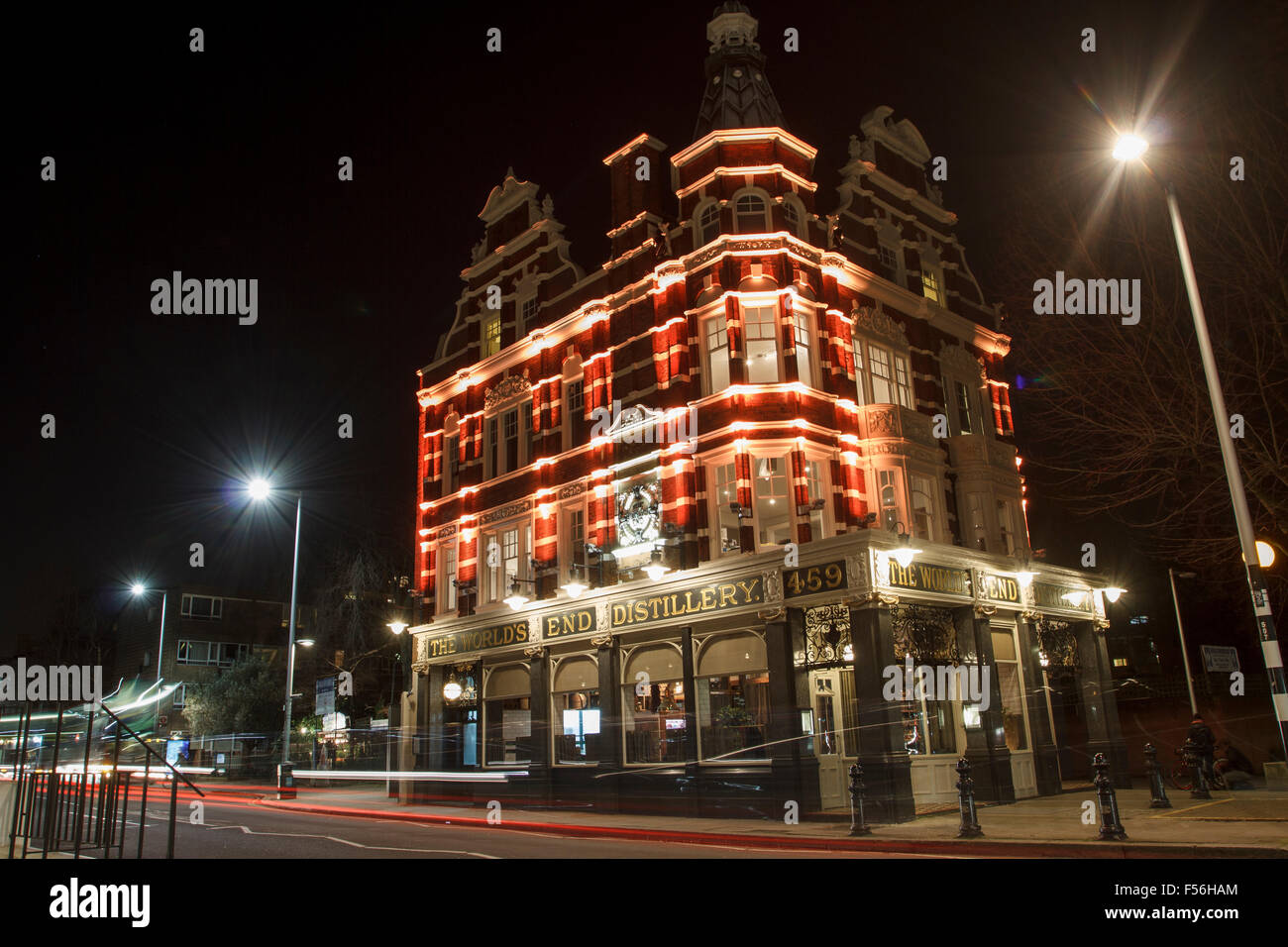The World's End Market A famous pub at King's Road, Chelsea, London