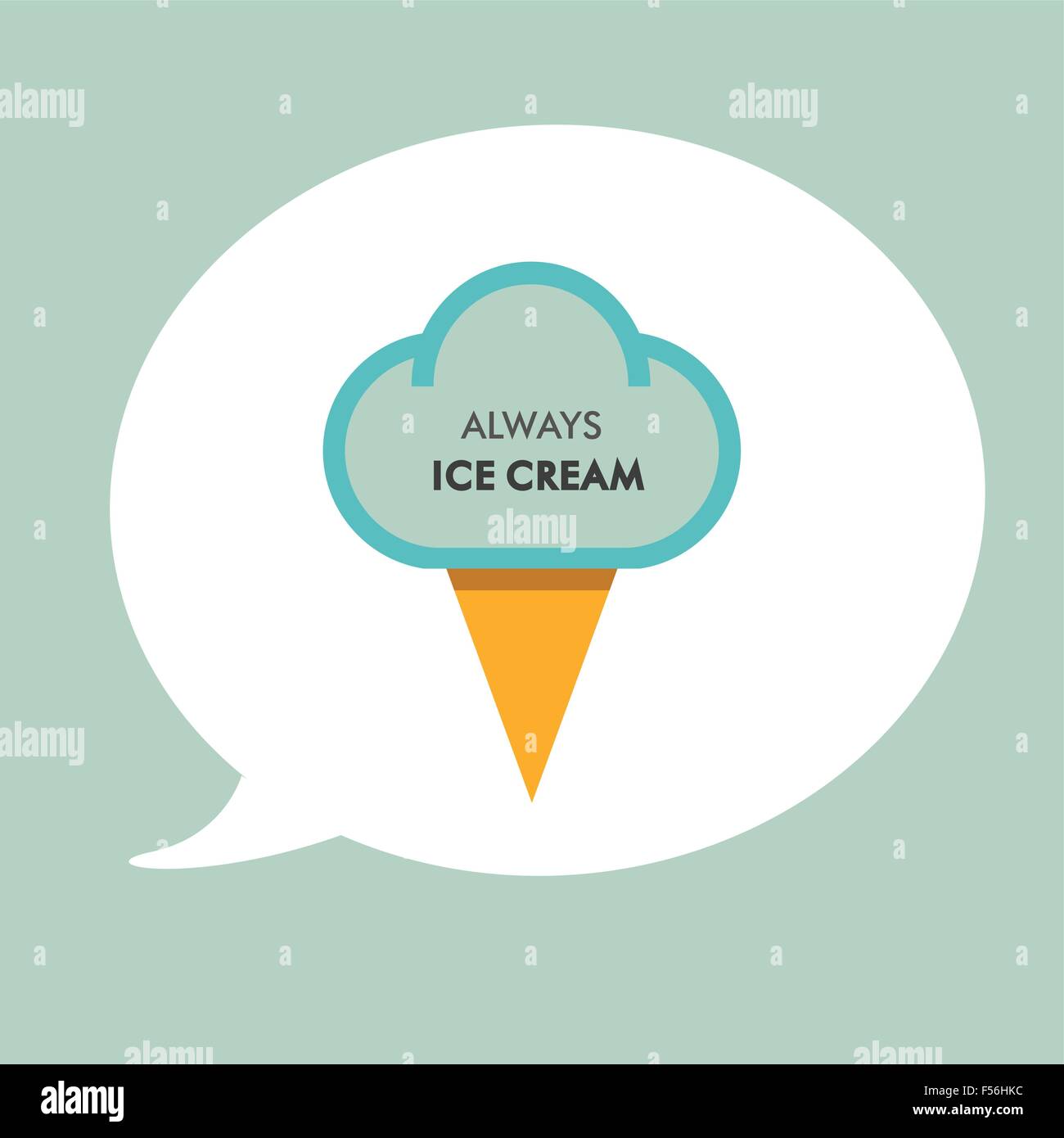 Icon ice cream isolated on white background Stock Vector Image & Art ...