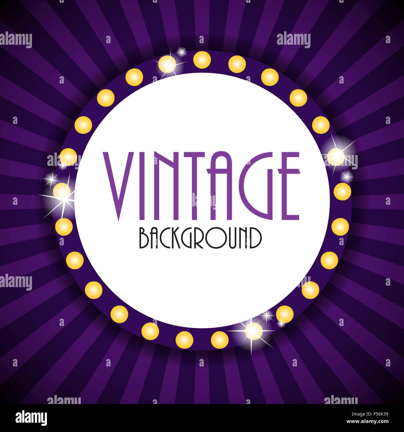 Retro Vintage Background Template Vector Illustration Stock Vector