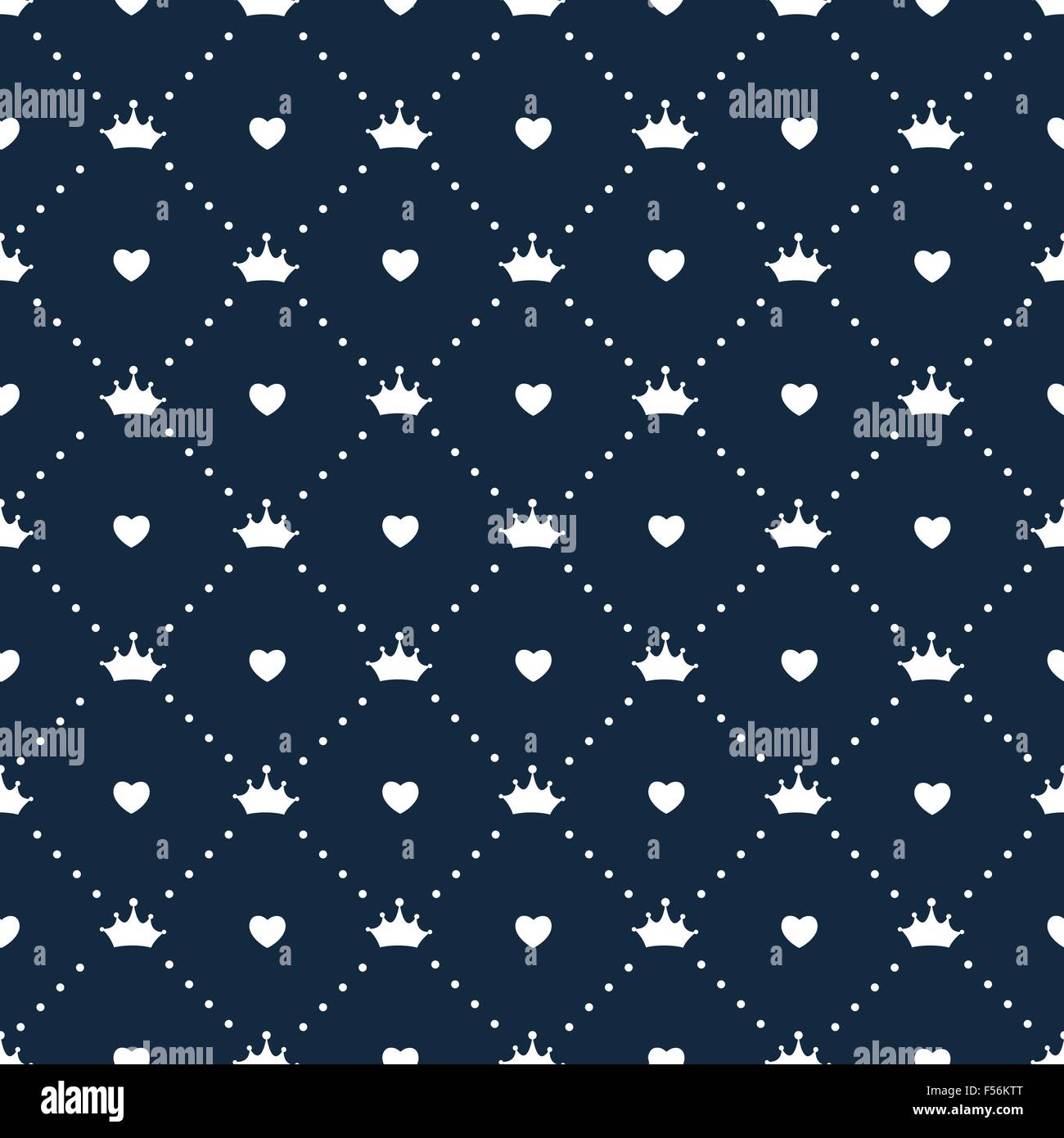 Princess Seamless Pattern Background Vector Illustration Stock Vector ...