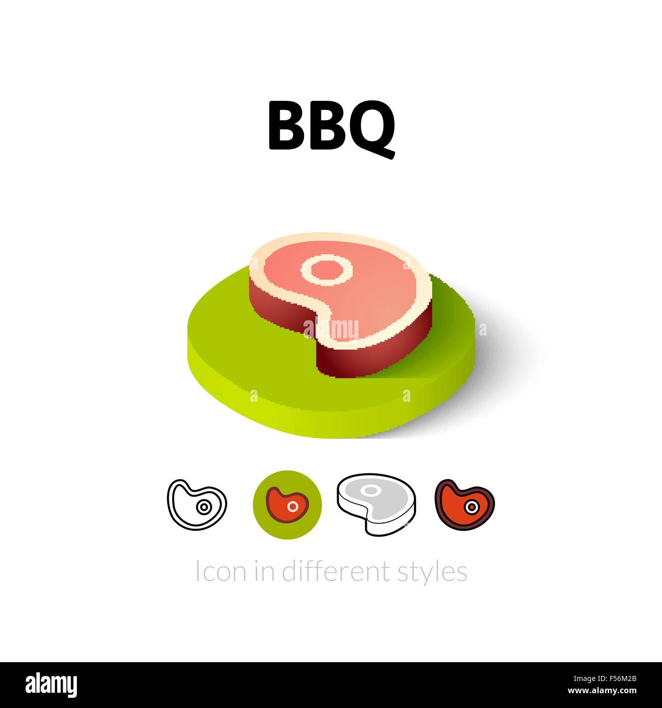 BBQ icon in different style Stock Vector Image & Art - Alamy