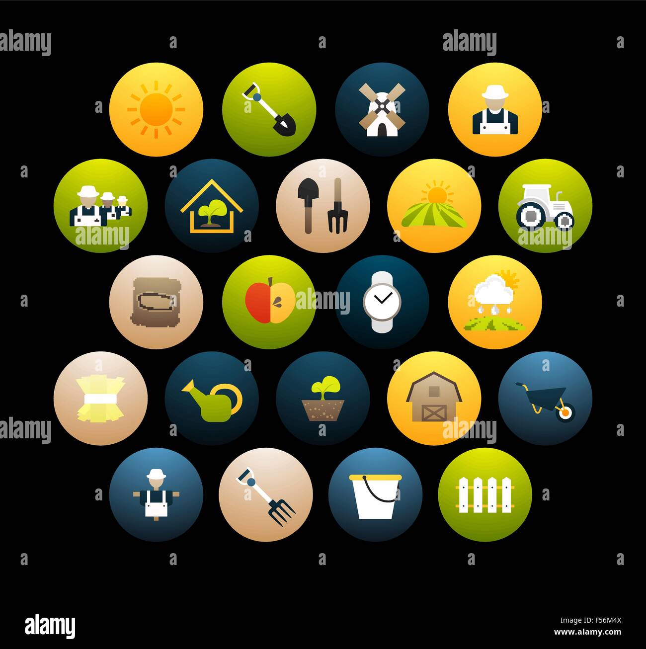 Flat icons set 26 Stock Vector Image & Art - Alamy