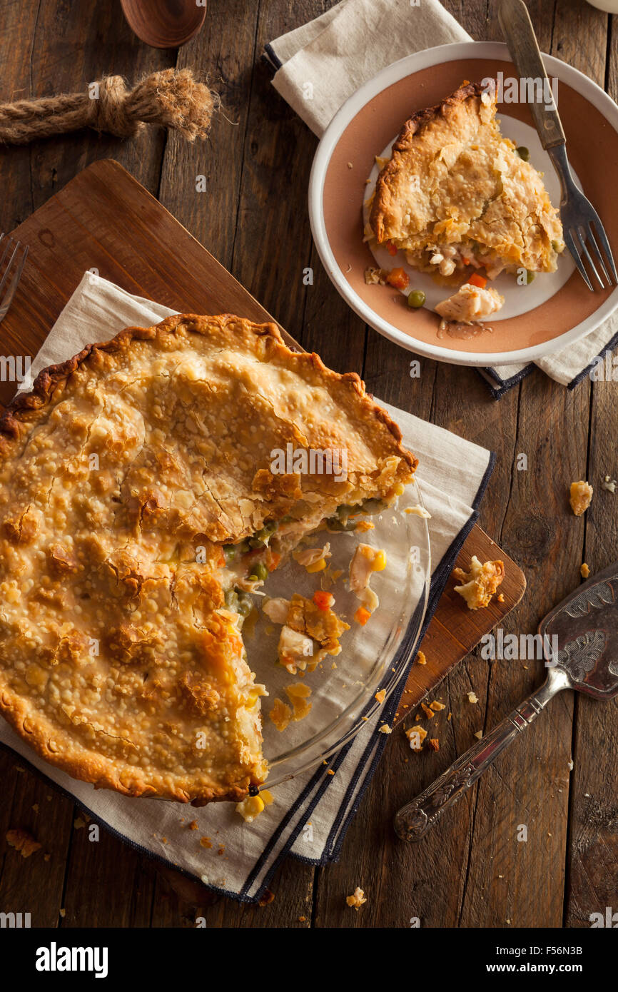 Chicken pie potato peas hi-res stock photography and images - Alamy
