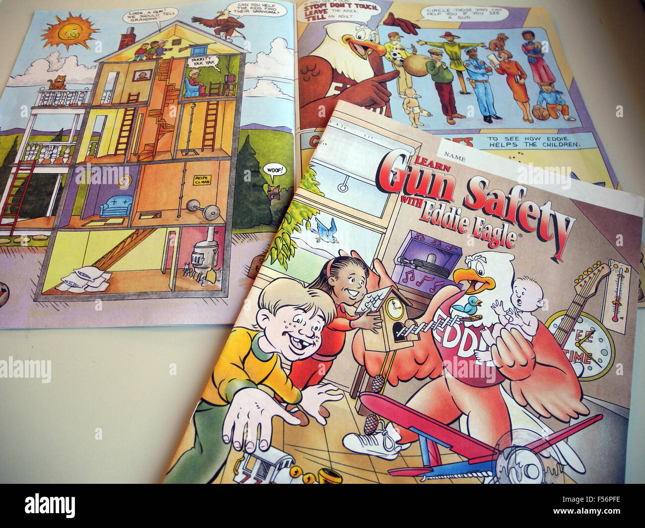 The magazine "Learn Gun Safety with Eddie Eagle" from the National
