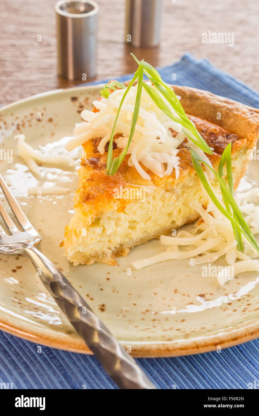 Hawaiian quiche with Portuguese sausage and kim chee Stock Photo Alamy
