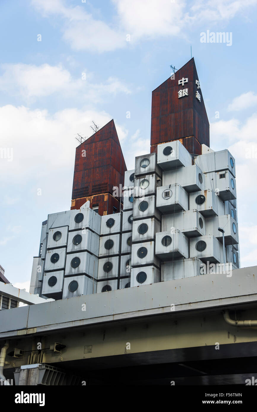 Nakagin Capsule Tower Building,ChuoKu,Tokyo,Japan Stock Photo Alamy