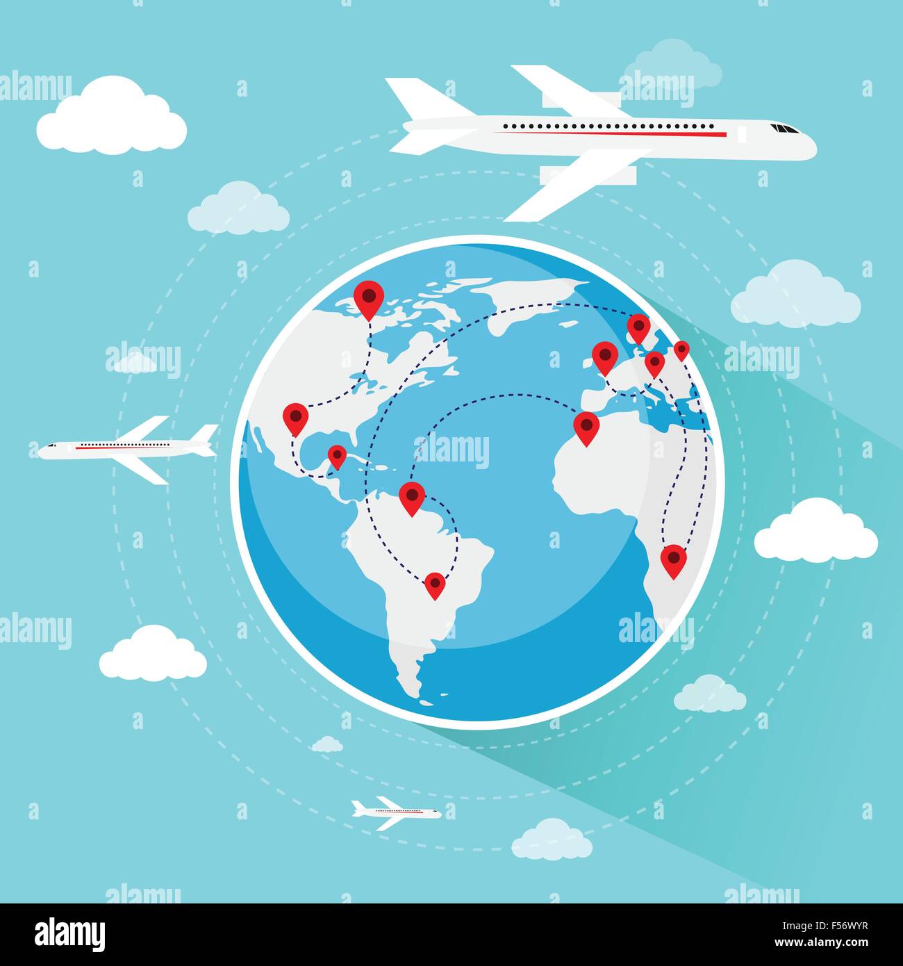 Mappa da viaggio da grattare Air World