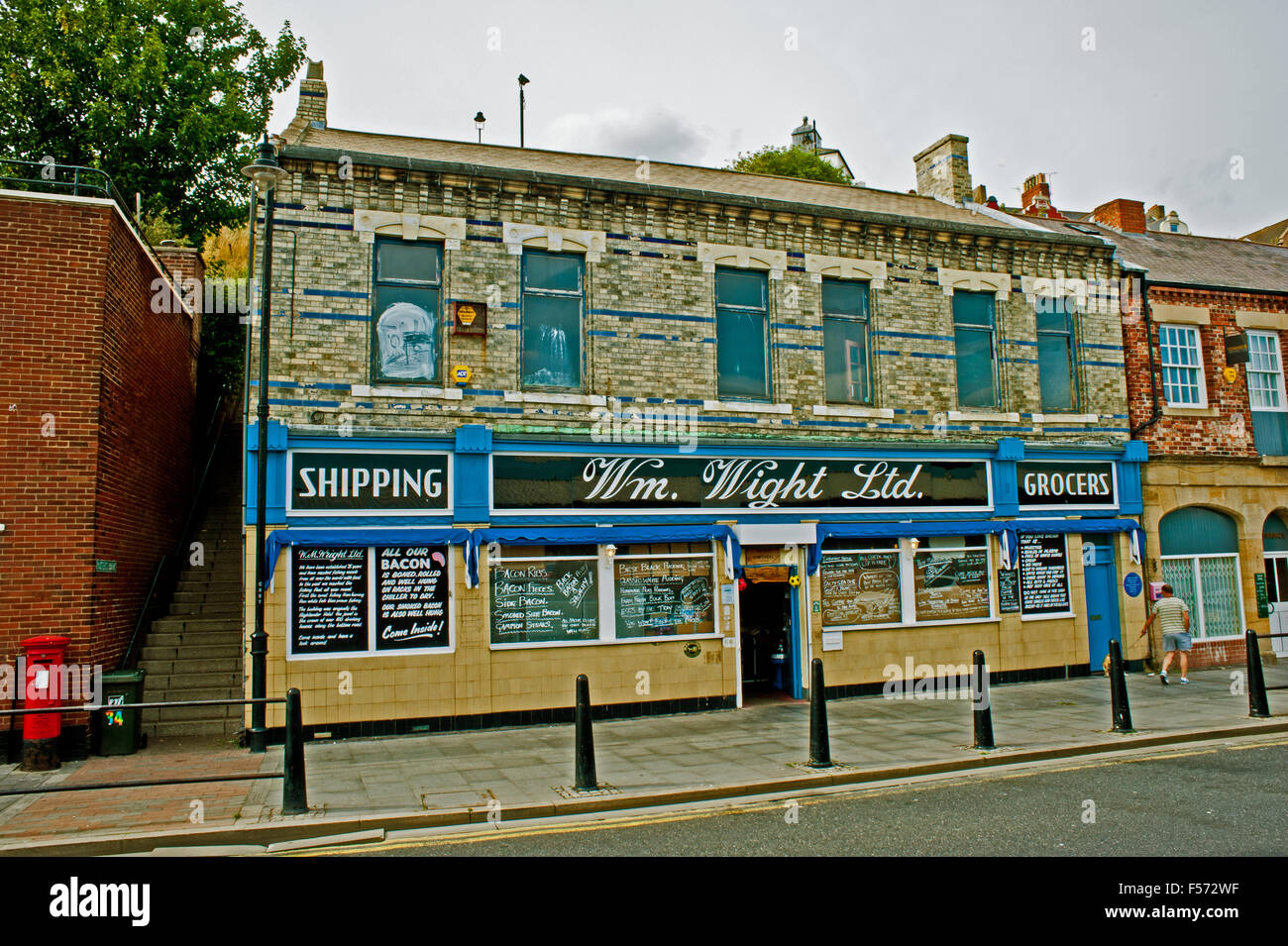 Grocers at North Shields Stock Photo