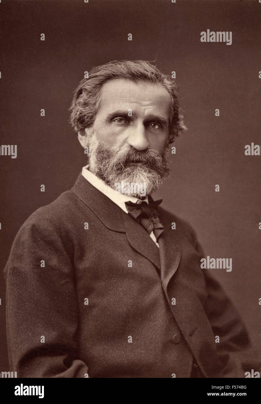 The Italian composer Giuseppe Verdi Stock Photo