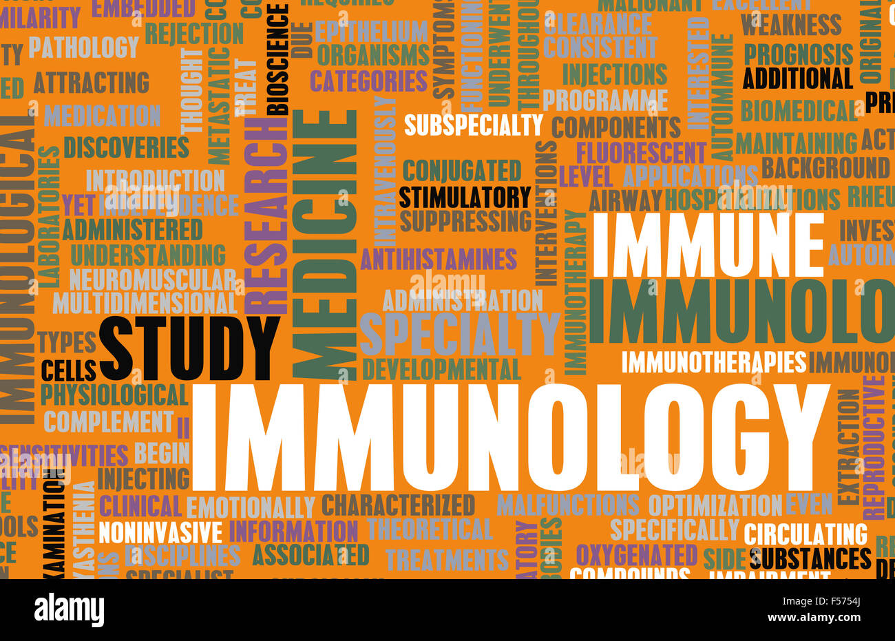 Immunology or Immunologist Medical Field Specialty As Art Stock Photo