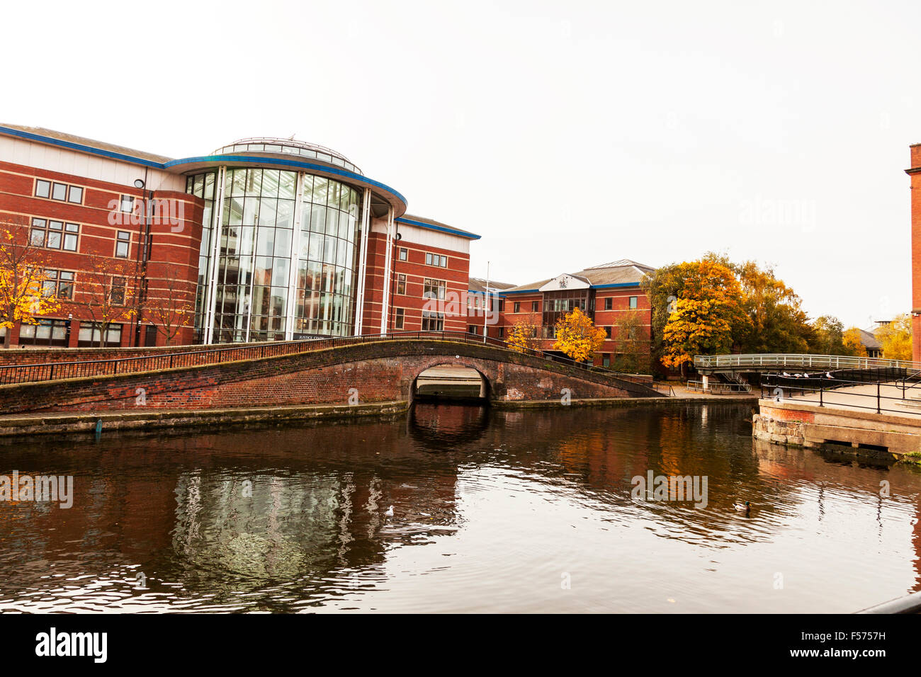 nottingham magistrates magistrate's court city centre Nottinghamshire England UK GB EU Europe building exterior Beeston canal Stock Photo