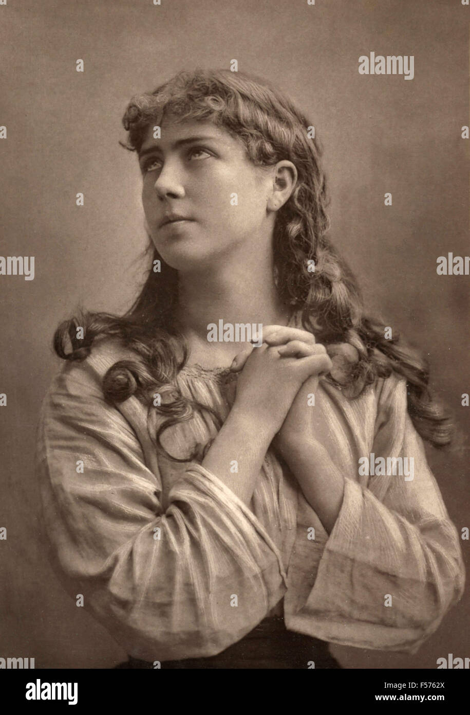 The actress Marie Van Zandt, L'Opéra-Comique Stock Photo