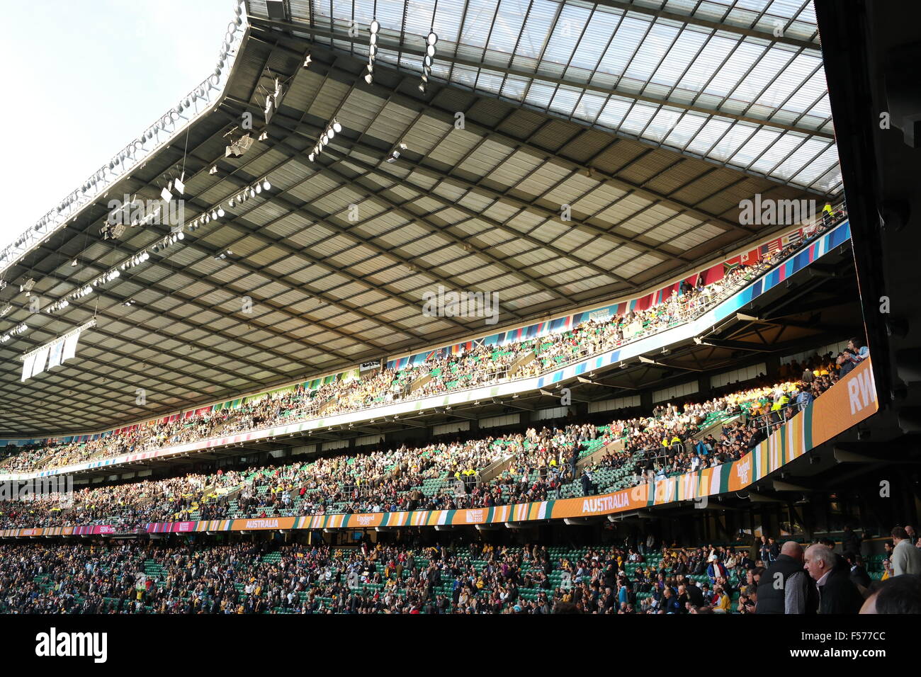 Rugby Union World Cup 2015 Twickenham Stadium Stock Photo