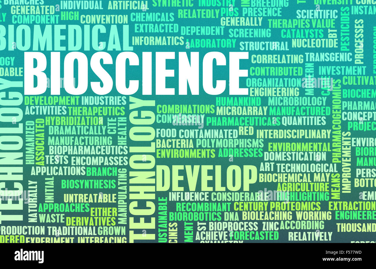 Bioscience or Biotechnology as a Science Biology Concept Stock Photo