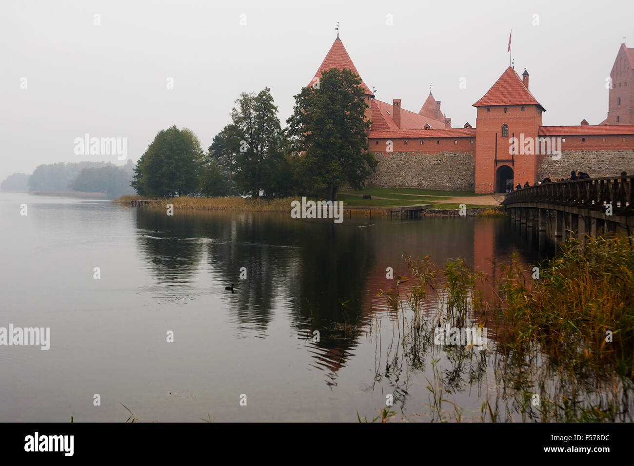 Detail of Castle of Trakai (Lithuania) Stock Photo