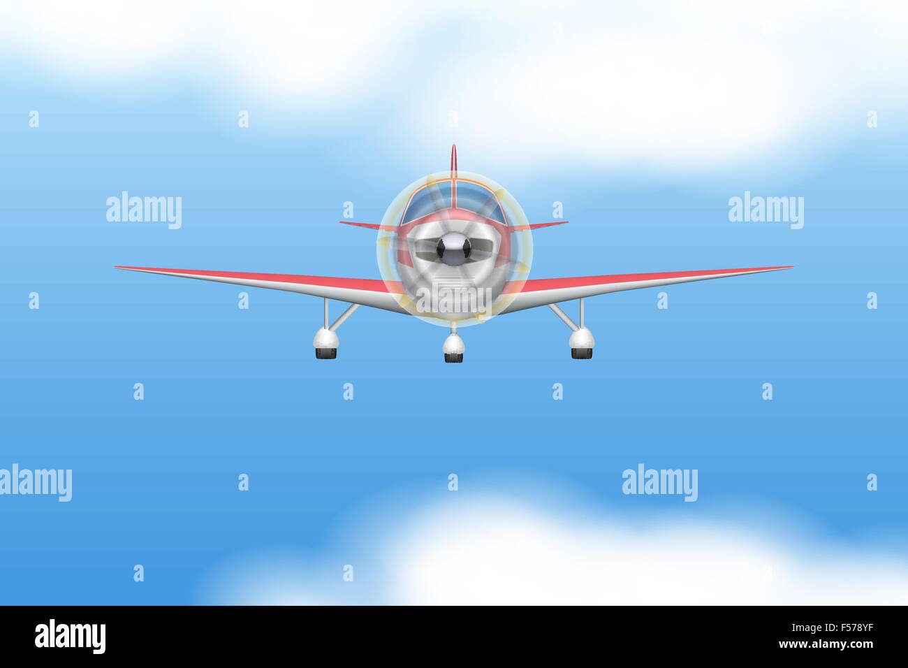 Civil Light Aircraft Stock Vector Image & Art - Alamy