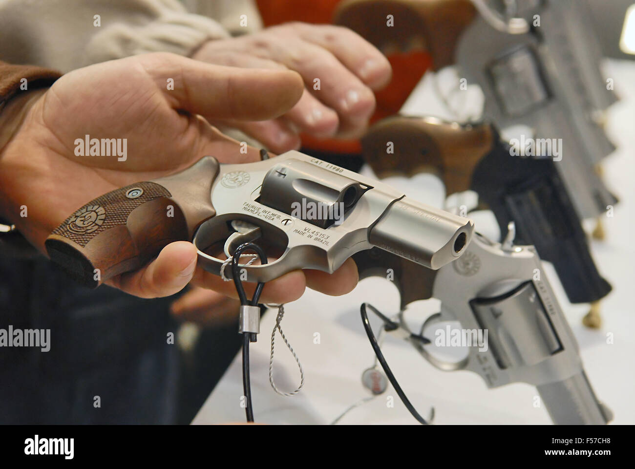 EXA (Expo Arms), annual exhibition of small arms in Brescia (Italy) Stock Photo