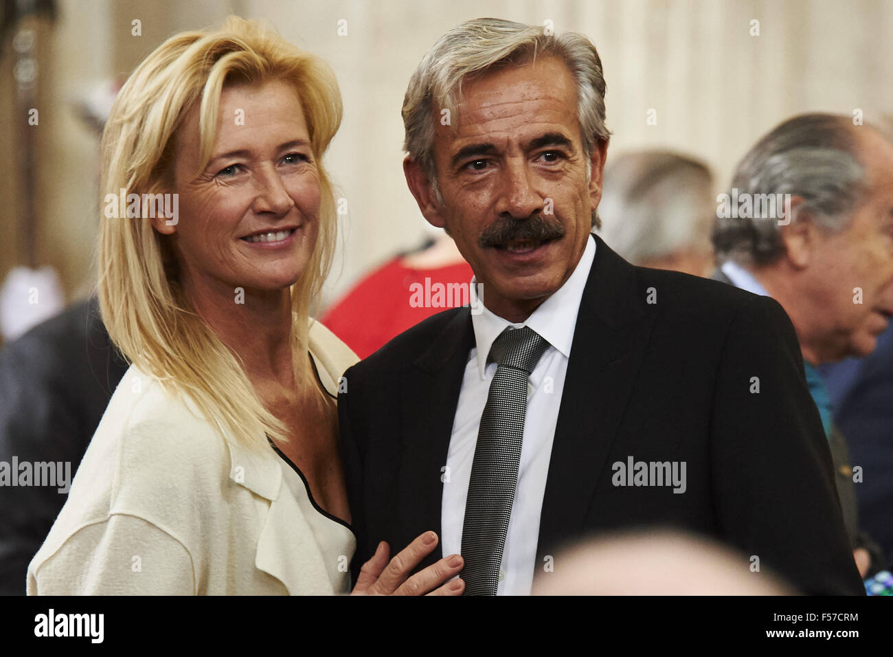 Oct. 29, 2015 - Madrid, Spain - Ana Duato, Imanol Arias attended a Solemn ceremony commemorating the 70th anniversary of the entry into force of the UN Charter and the 60th anniversary of Spain's entry into the United Nations at Palacio Real on October 29, 2015 in Madrid (Credit Image: © Jack Abuin via ZUMA Wire) Stock Photo