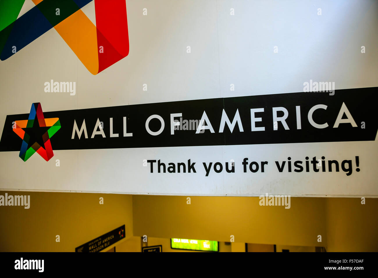 Mall of America - the biggest shopping mall in America situated in Minneapolis MN Stock Photo
