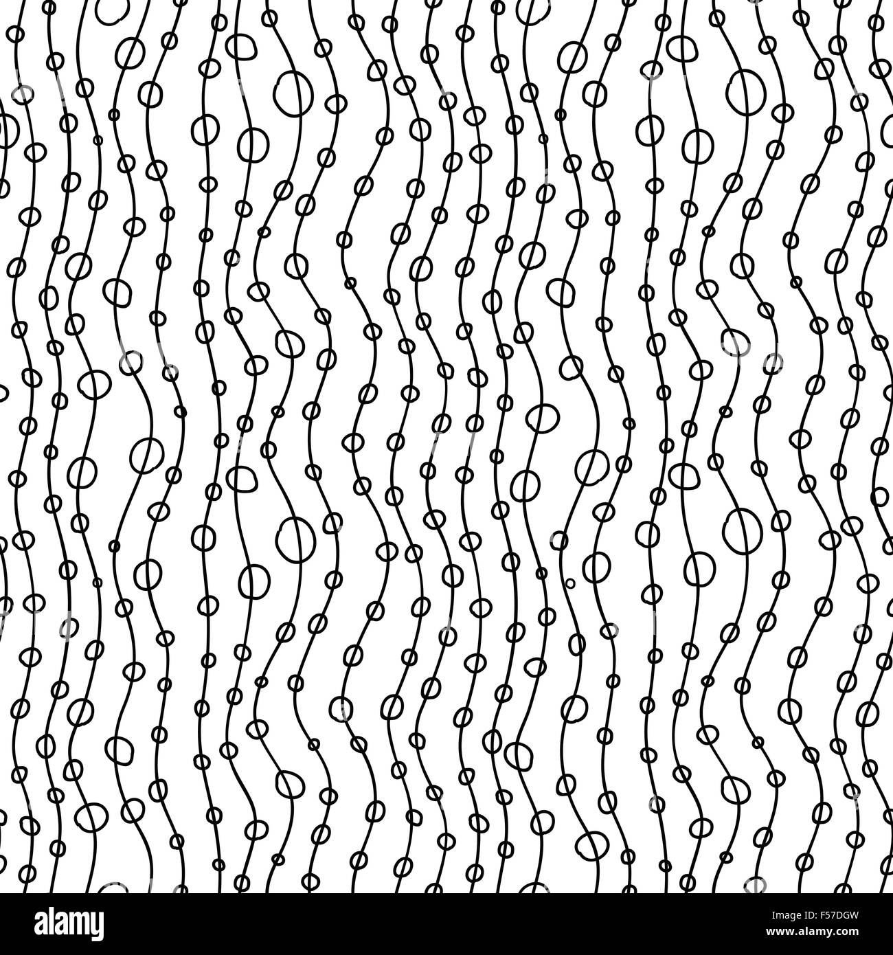Seamless circle pattern vector Black and White Stock Photos & Images ...