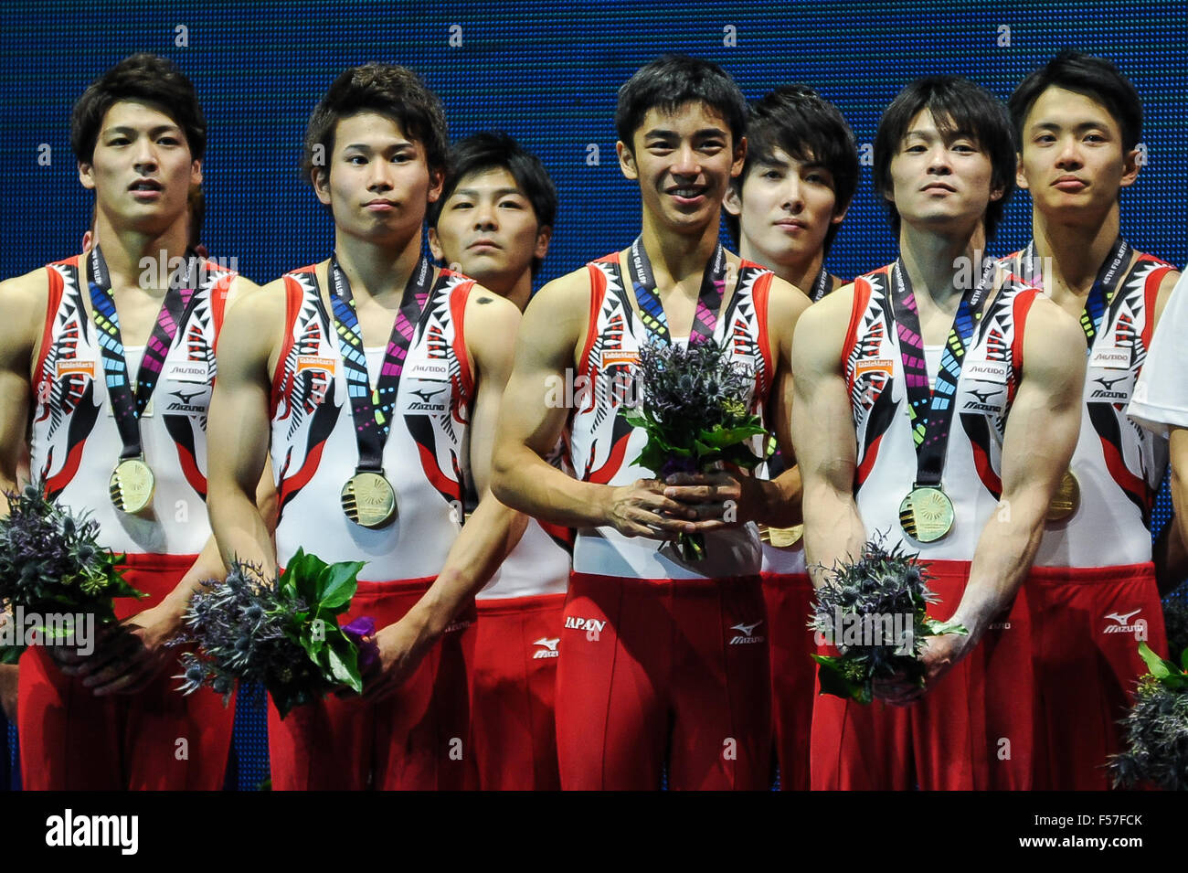 Oct. 28, 2015 Glasgow, United Kingdom The men's gymnastics team