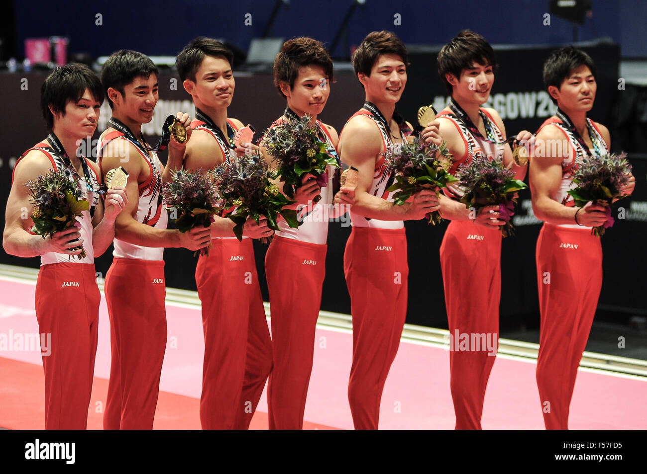 Oct 28 2015 Glasgow United Kingdom The Men s Gymnastics Team oct-28-2015-glasgow-united-kingdom-the-men-s-gymnastics-team