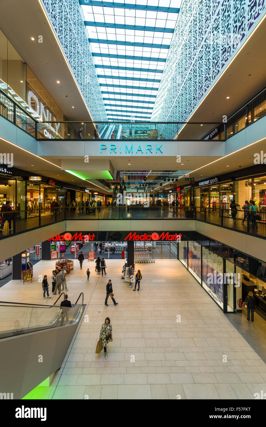 Shopping center "Centrum Galerie" in the old town. Dresden is the