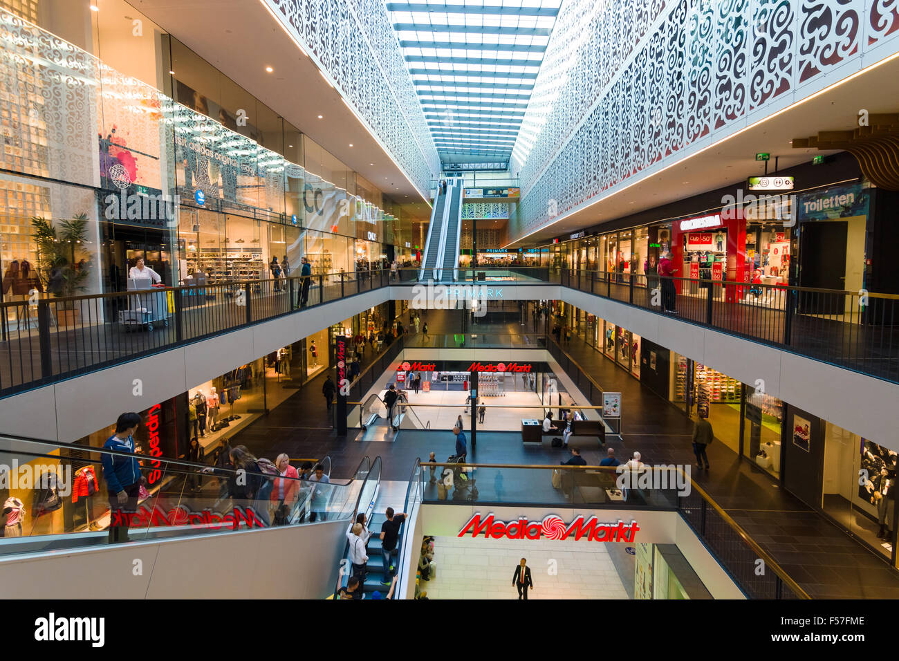 Shopping center "Centrum Galerie" in the old town. Dresden is the