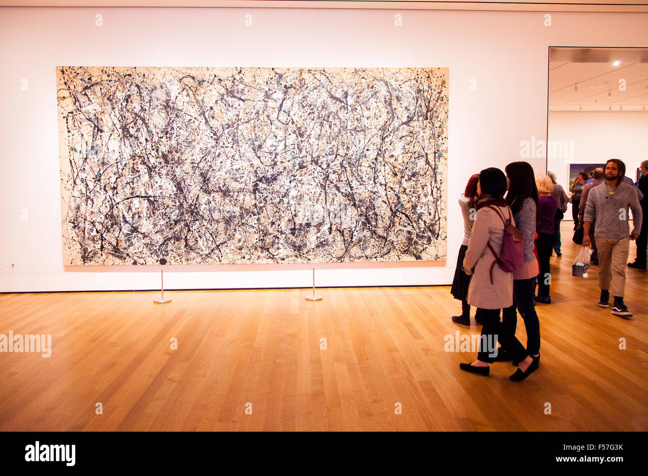 One: Number 31 (1950) by Jackson Pollock. MoMA The Museum of Modern Stock  Photo - Alamy