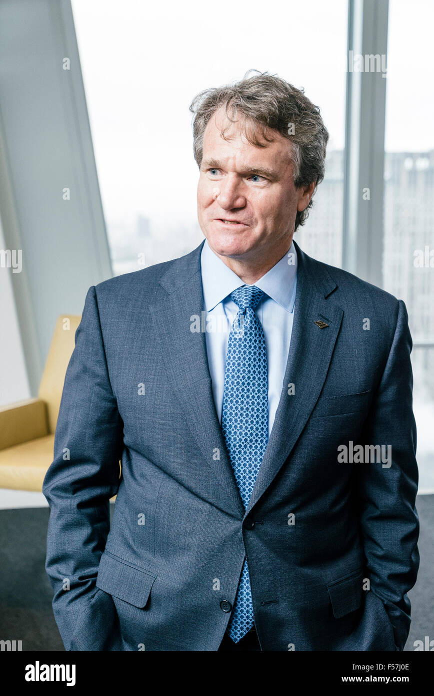 Brian Moynihan,  Bank Of America's CEO at 1 Bryant Park Head Quarters tower Stock Photo