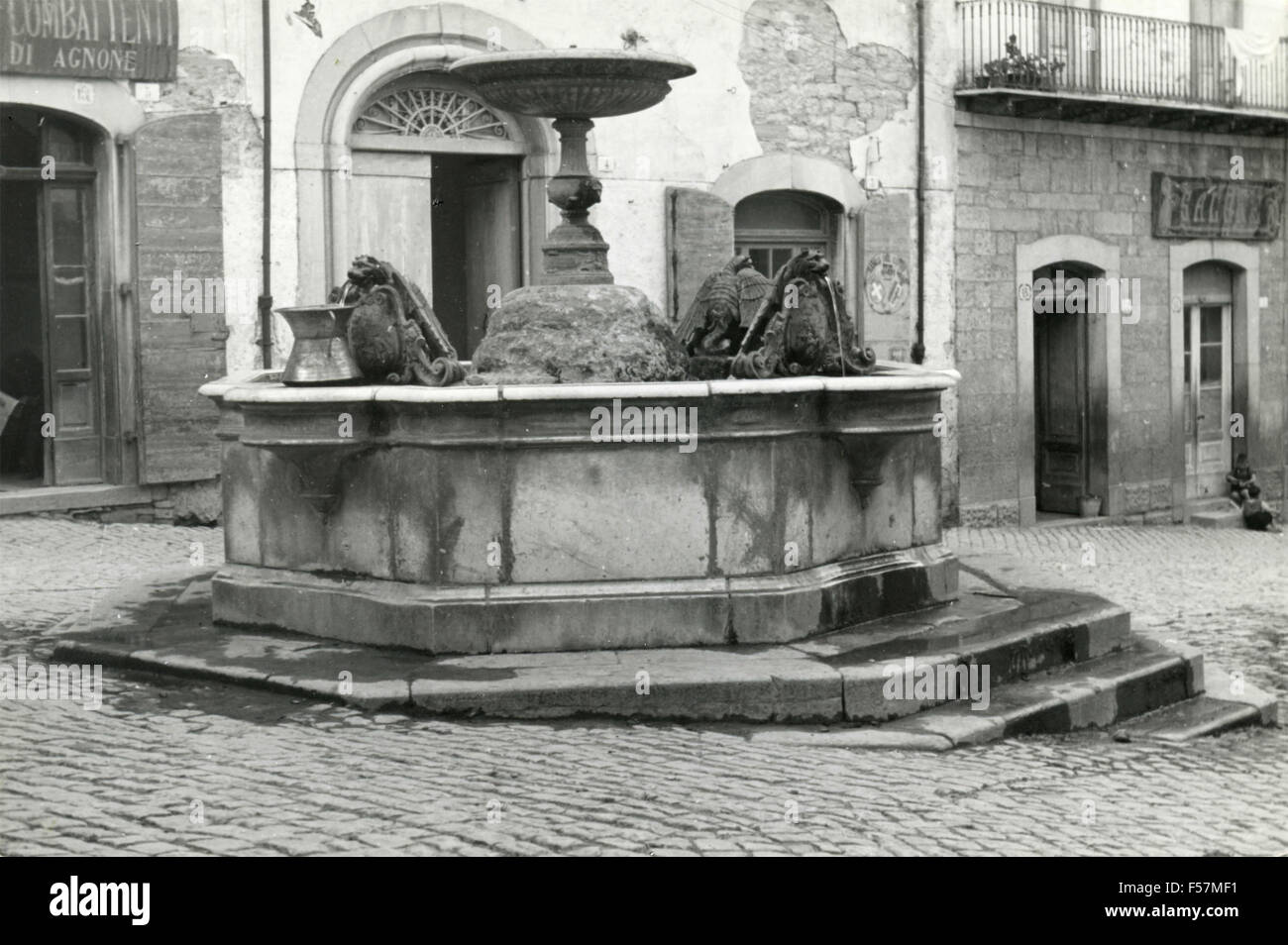 The fountain, Agnone, Italy Stock Photo - Alamy
