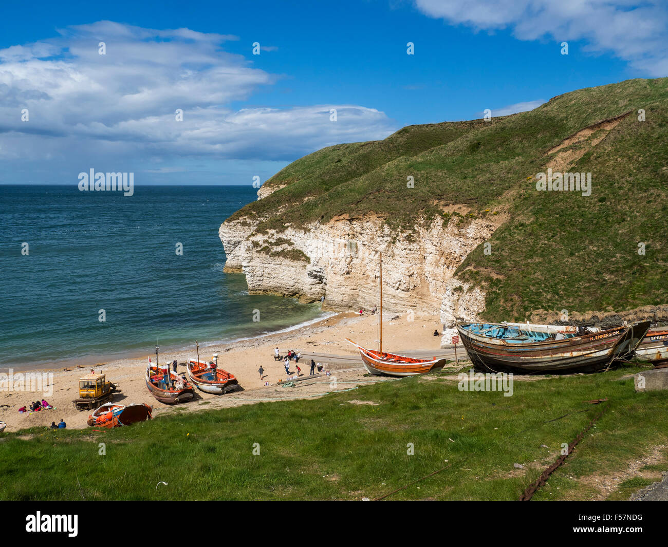 North Landing, Flamborough Head, East Yorkshire Stock Photo Alamy