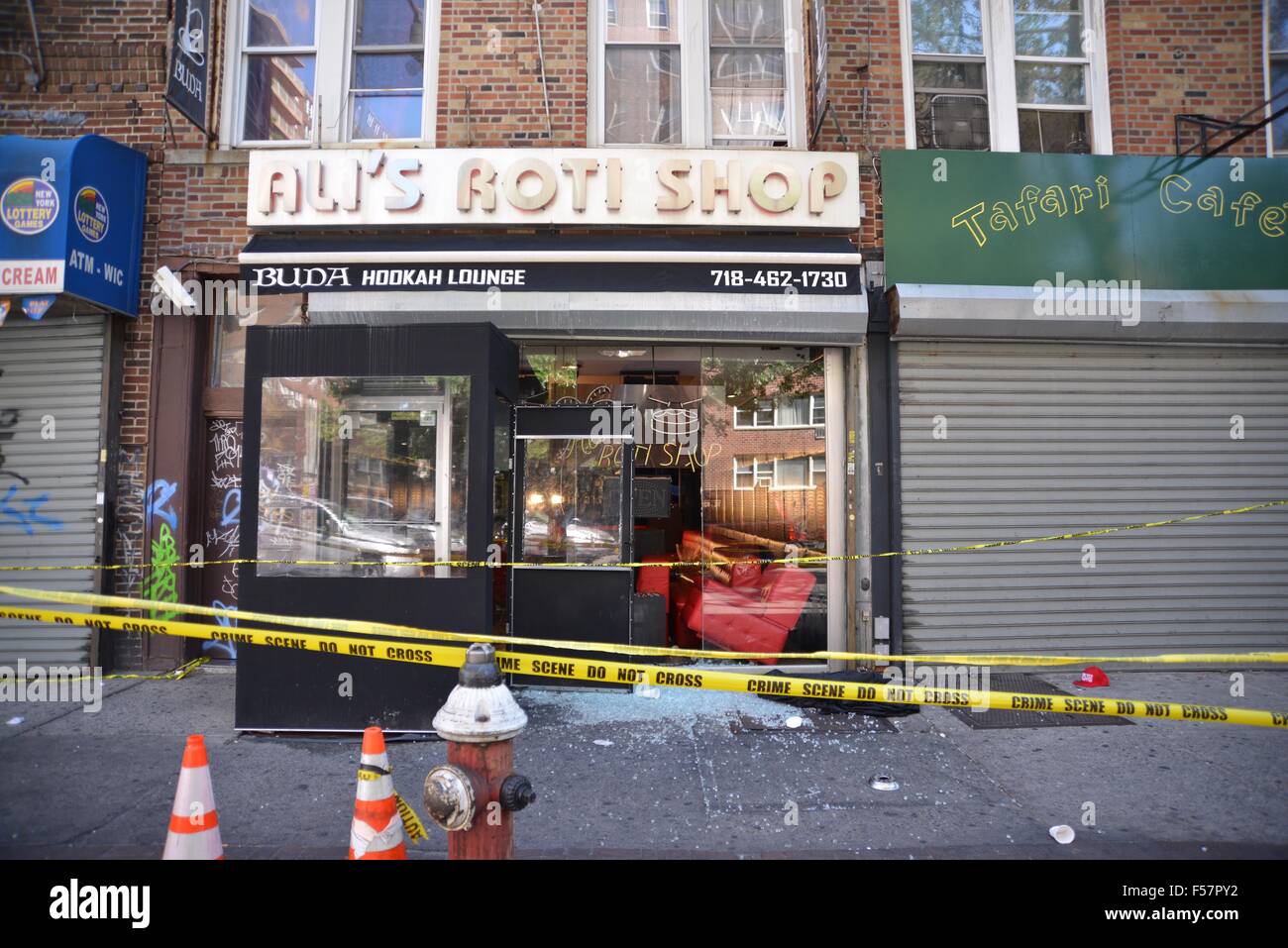 Exterior views of Ali's Roti, where 1 person was killed and 3 others ...