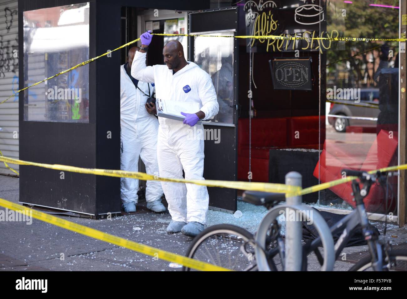 Exterior views of Ali's Roti, where 1 person was killed and 3 others ...