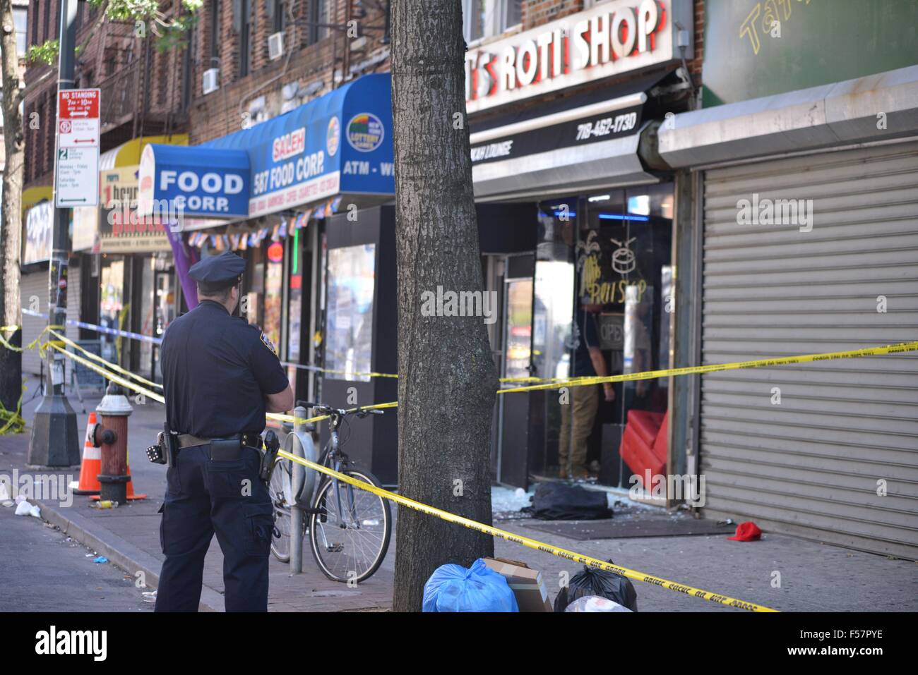 Exterior views of Ali's Roti, where 1 person was killed and 3 others ...