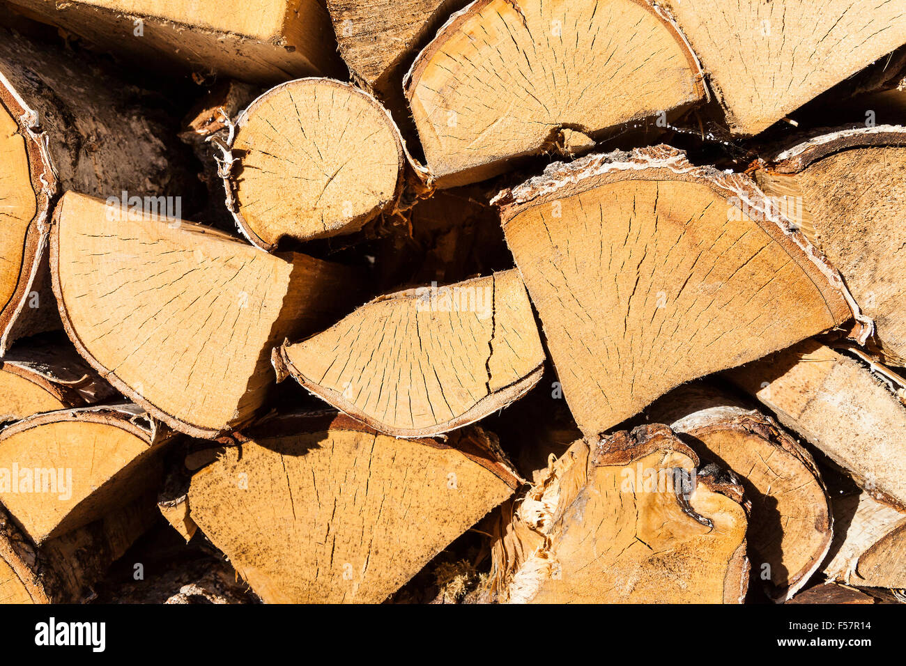 Texture of the pile of wood Stock Photo Alamy