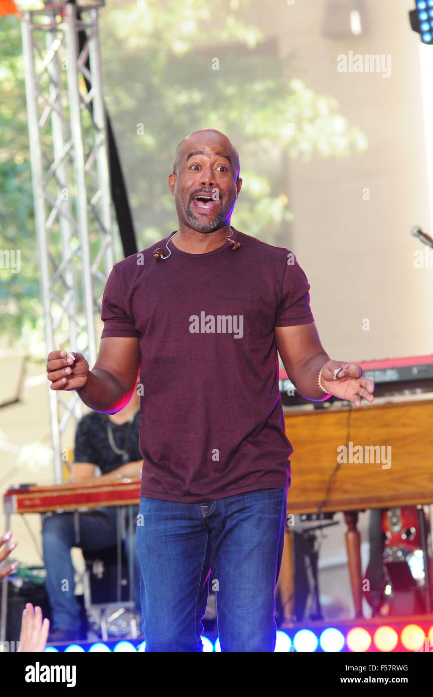 Darius Rucker Performance Darius Rucker performing live on the Today show as part of NBC's Toyota ...