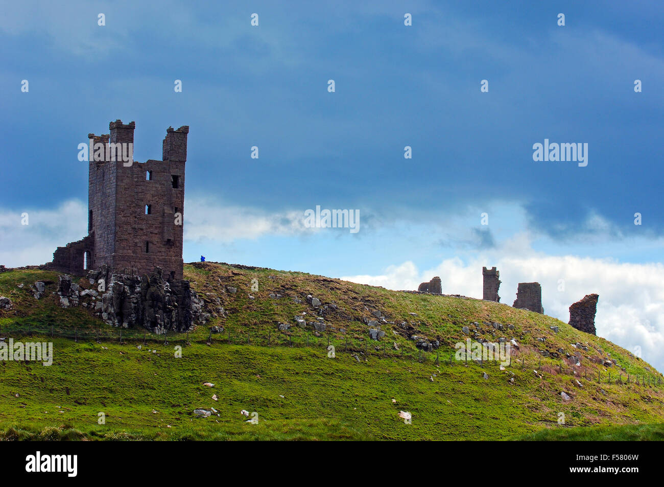 Dunstanburgh Castle. Northumberland, England, Great Britain Stock Photo