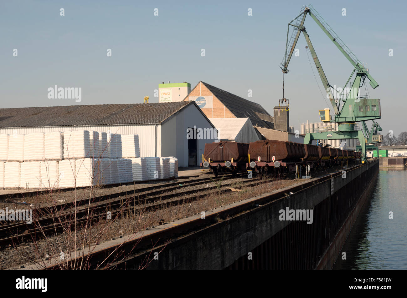 Warehouses Cologne Germany Stock Photo Alamy