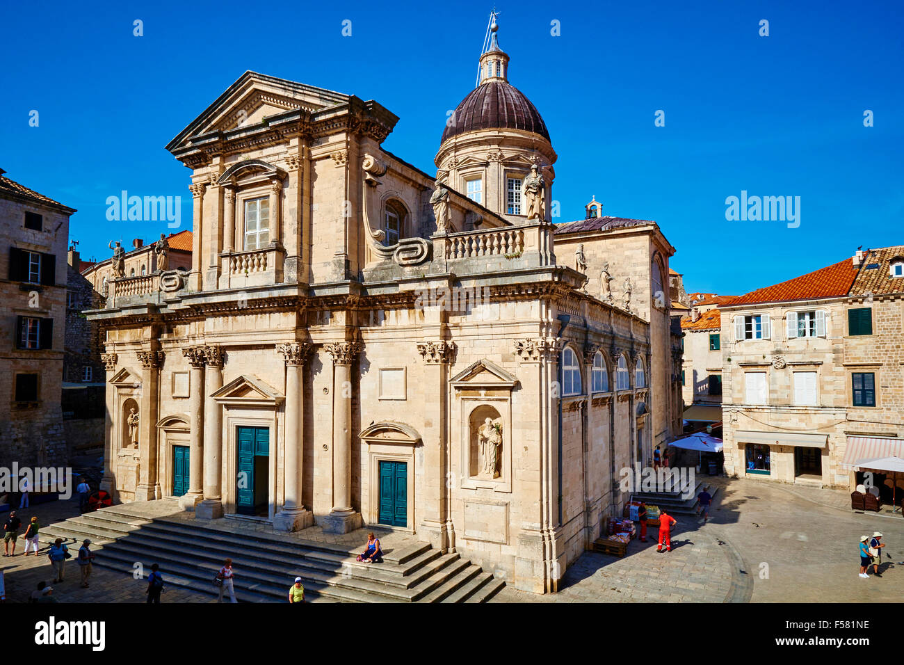 Croatia, Dalmatia, Dubrovnik, historical centre, Unesco World Heritage site, old town, cathedral Treasury Stock Photo