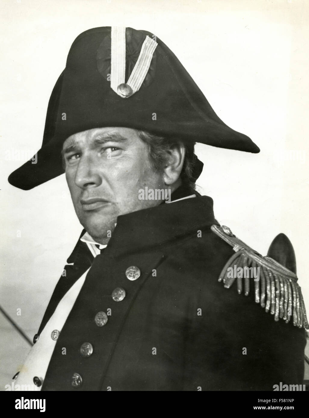 Actor Peter Ustinov in the film Billy Budd Stock Photo