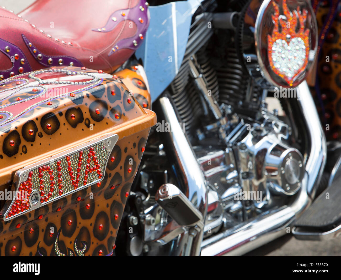 Custom motorcycle Stock Photo