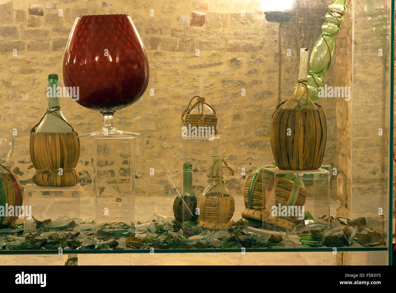 Glass Museum in Piegaro, medieval village, Umbria, Italy Stock Photo